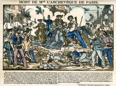 Denis Auguste Affres, ärkebiskop av Paris, död av Unknown artist