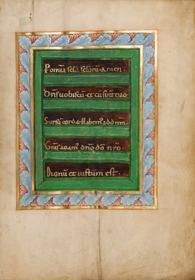 Dekorerad incipit-sida av Unknown artist