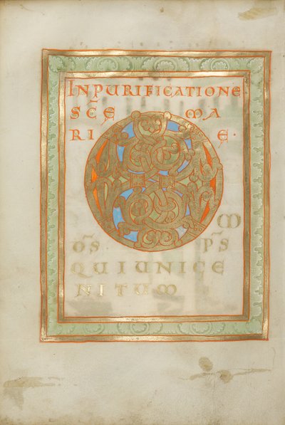 Dekorerad incipit-sida av Unknown artist