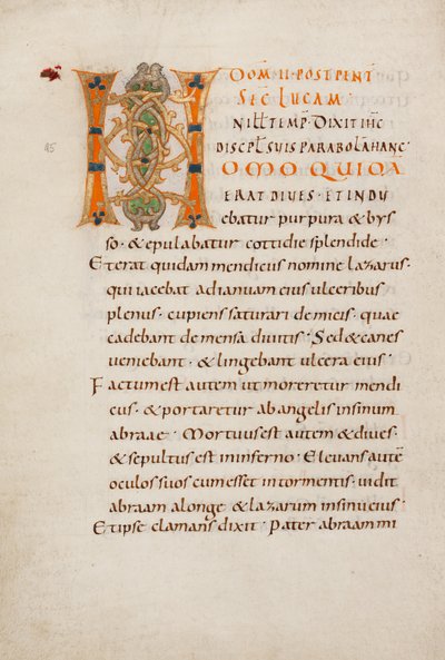 Dekorerat Initial H av Unknown artist