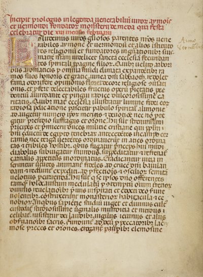 Dekorerad initial L av Unknown artist