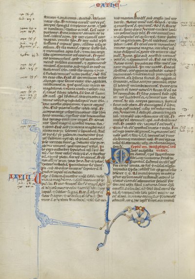 Dekorerad initial M av Unknown artist