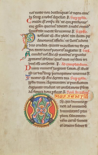 Dekorerad initial O av Unknown artist