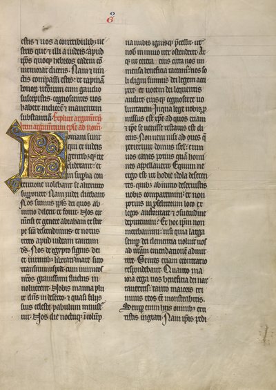 Dekorerad initial R av Unknown artist