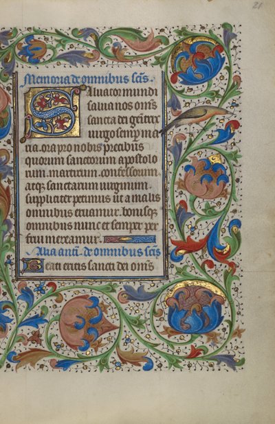 Dekorerat Initial S av Unknown artist