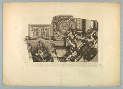 Dekorationer av Lebrun och Mignard på slottet i Versailles av Unknown artist