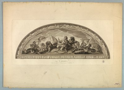 Dekorationer av Lebrun och Mignard på slottet i Versailles av Unknown artist