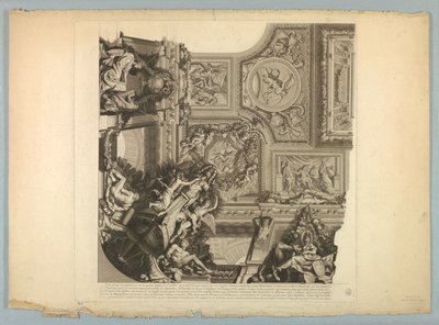 Dekorationer av Lebrun och Mignard på slottet i Versailles av Unknown artist