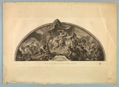 Dekorationer av Lebrun och Mignard på slottet i Versailles av Unknown artist