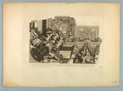 Dekorationer av Lebrun och Mignard på slottet i Versailles av Unknown artist