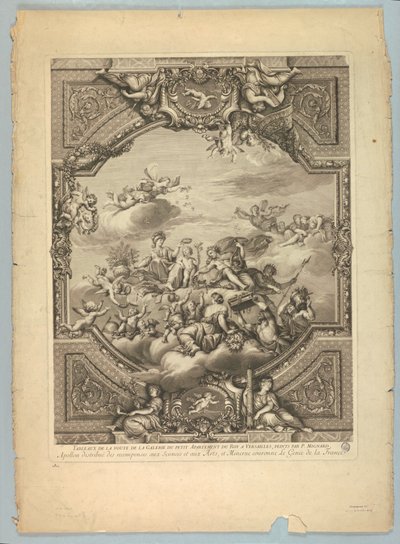 Dekorationer av Lebrun och Mignard på slottet i Versailles av Unknown artist