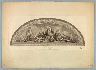 Dekorationer av Lebrun och Mignard på slottet i Versailles av Unknown artist