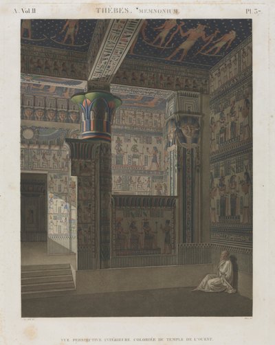 Beskrivning av Egypten: Thebe. Memnonium, vol. II, Pl. 37 av Unknown artist