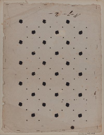 Designritning, sent 1700-tal av Unknown artist