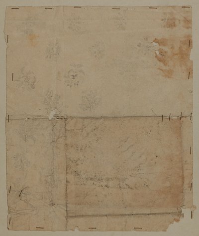 Designritning, sent 1700-tal av Unknown artist