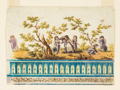 Design för Wallpaper Frieze av Unknown artist