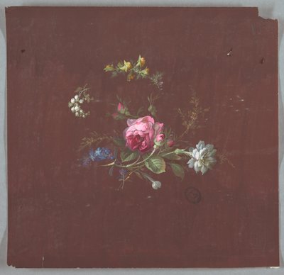 Design för tapeter och textilier: Blommor av Unknown artist