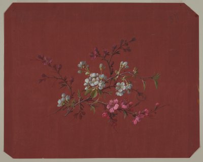 Design för tapeter och textilier: Blommor av Unknown artist