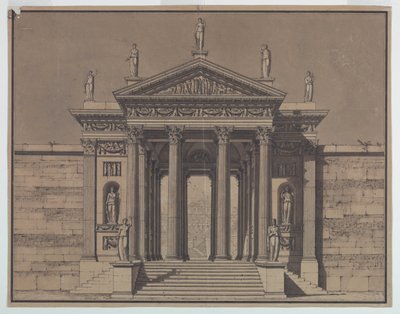Design för en Palace Gate av Unknown artist