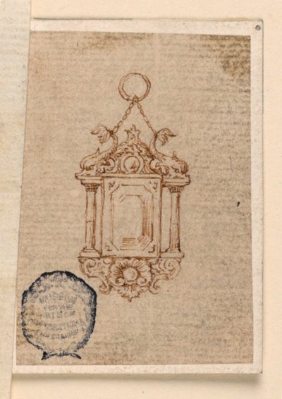 Design för ett hänge av Unknown artist