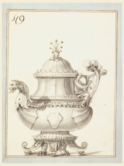 Design för en tekanna av Unknown artist