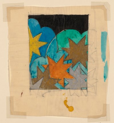 Design för textil eller tapet av Unknown artist