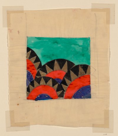 Design för textil eller tapet av Unknown artist