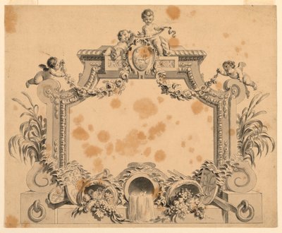 Design för en titelsida av Unknown artist