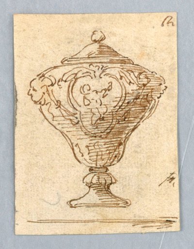 Design för en vas av Unknown artist