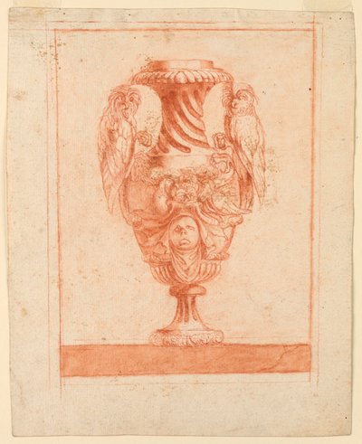 Design för en vas av Unknown artist