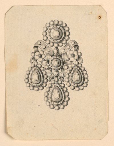 Design för ett örhänge av Unknown artist
