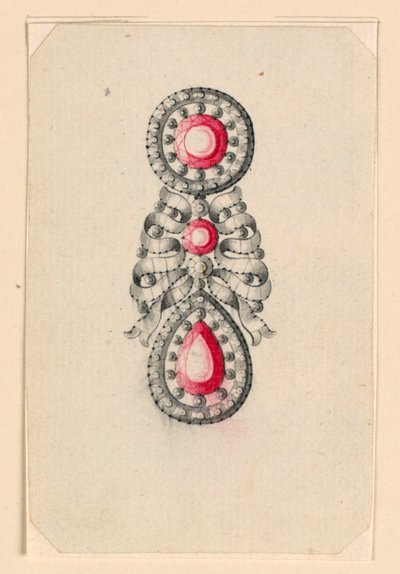 Design för ett örhänge av Unknown artist