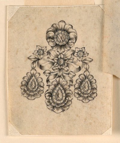 Design för ett örhänge av Unknown artist