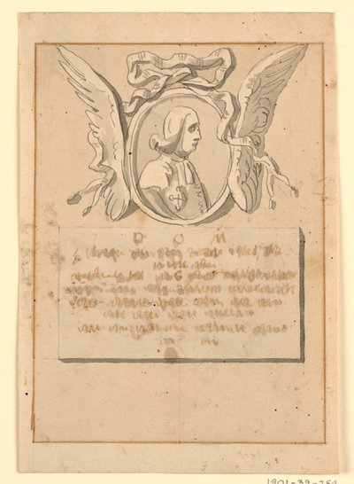 Design av ett gravmonument för en prelat av Unknown artist