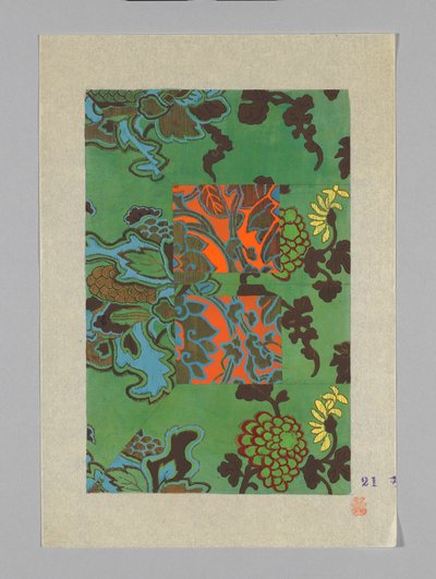 Design på papper av Unknown artist