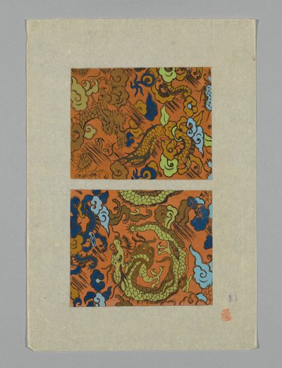 Design på papper av Unknown artist