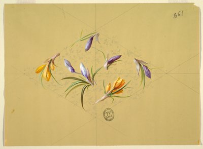 Motiv för tapeter och textilier: Blommor av Unknown artist