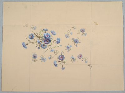 Motiv för tapeter och textilier: Blommor av Unknown artist