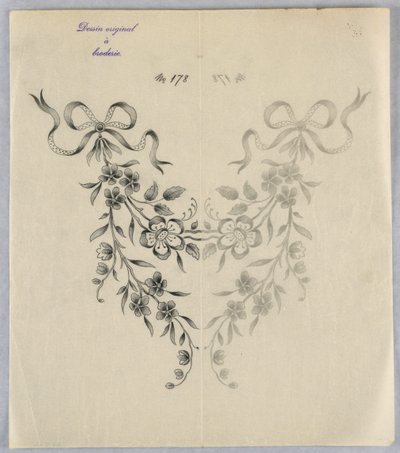 Motiv för broderi av Unknown artist