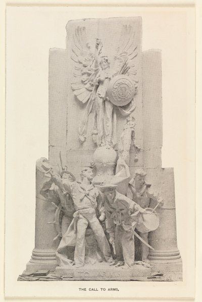 Detalj av Call to Arms-statyn på Dewey Arch av Unknown artist