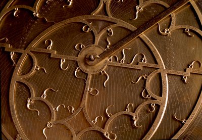 Detaljvy av en kopparastrolabium. 1600-talets Florens, institut och museum för vetenskapshistoria av Unknown artist