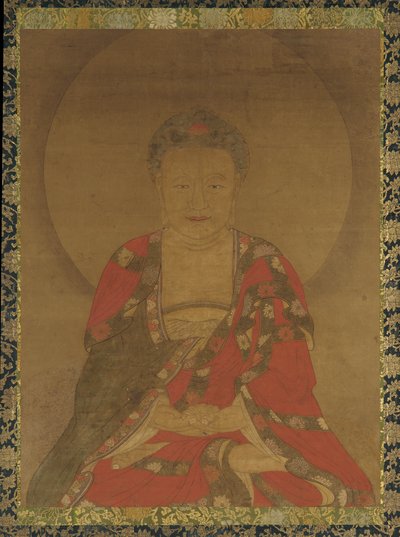 meditativ buddha av Unknown artist