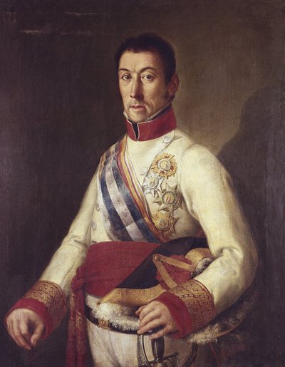 ELIO, Francisco Javier de (1767-1822). Spansk absolutistisk militär, guvernör i Montevideo (målning) av Unknown artist