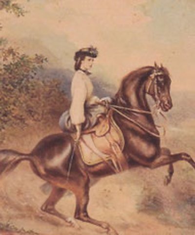 Elisabeth, kejsarinna av Österrike och drottninggemål av Ungern (24 december 1837 - 10 september 1898) (illustration) av Unknown artist
