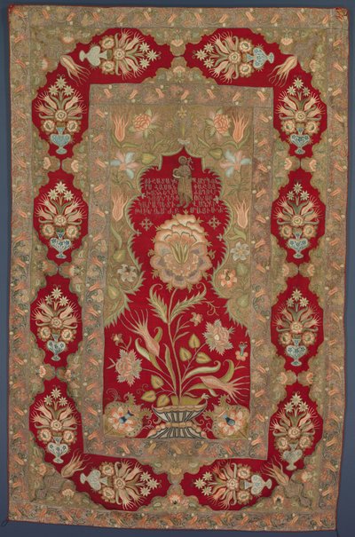 Broderad armenisk liturgisk gardin av Unknown artist
