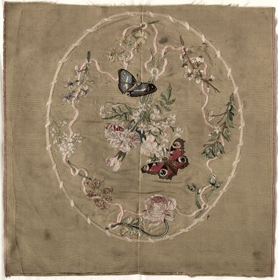 Broderi för Fire Screen av Unknown artist