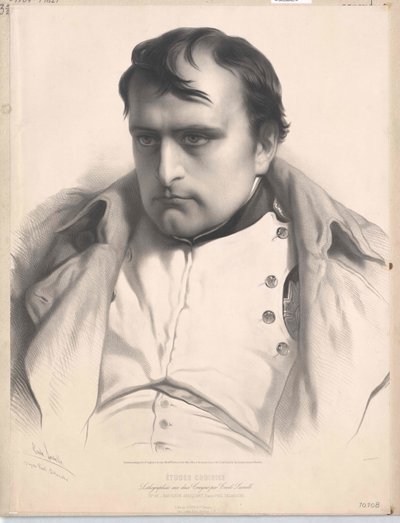 Frankrikes kejsare Napoleon I Bonaparte (tryck) av Unknown artist