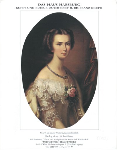Kejsarinnan av Österrike Elisabeth av Unknown artist