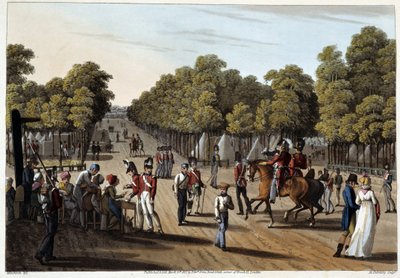 Engelska lägret vid Bois de Boulogne av Unknown artist