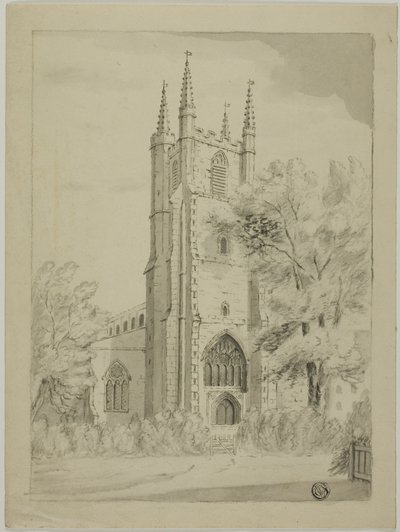 English Country Church av Unknown artist